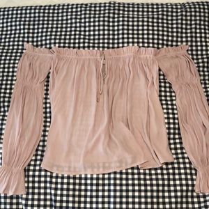 Socialite strapless off the shoulder blouse